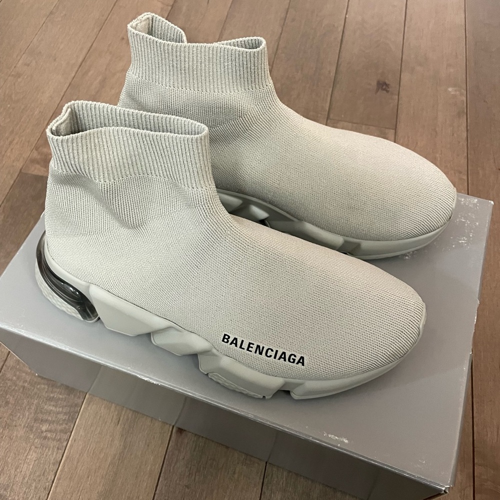 Balenciaga Speed LT Clear Sole Sock Sneakers Size 7 - Picture 3 of 3